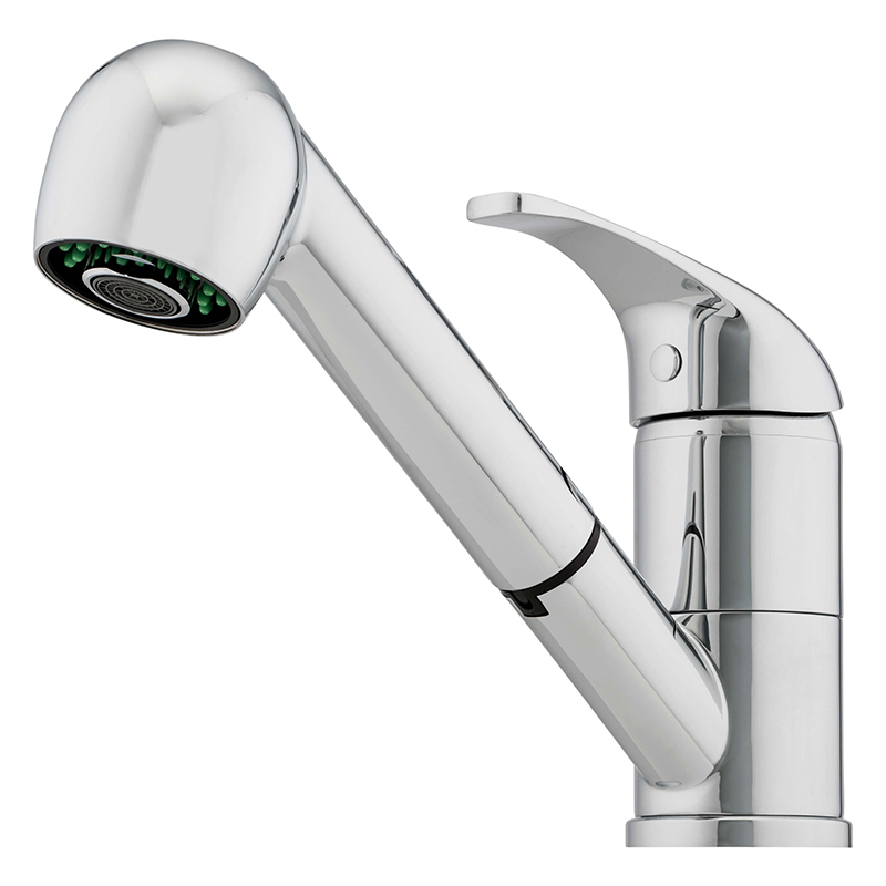 Oliveri Essentials Swan Neck Mixer with Pull Out Spout