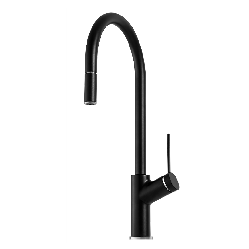 Vilo Pull out Mixer in Matte Black 2